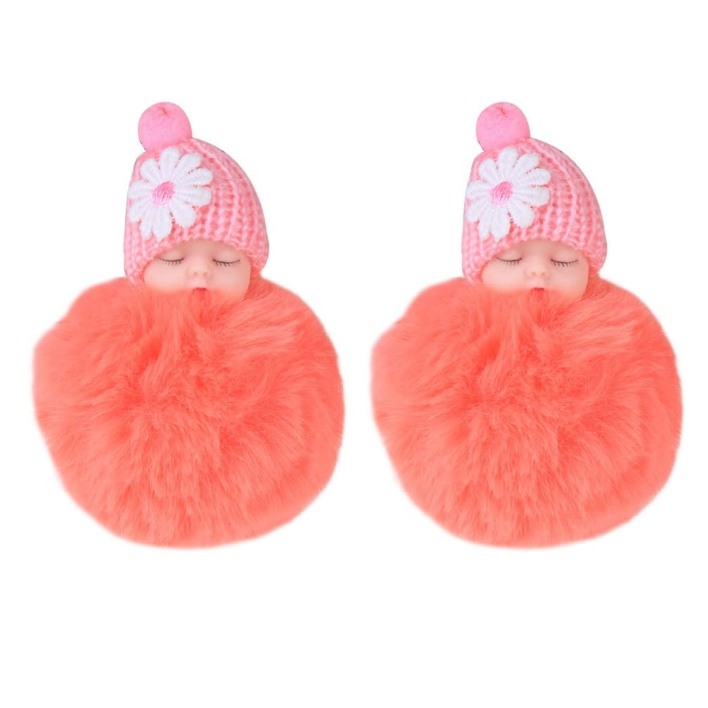 Doll Pompom Keychain