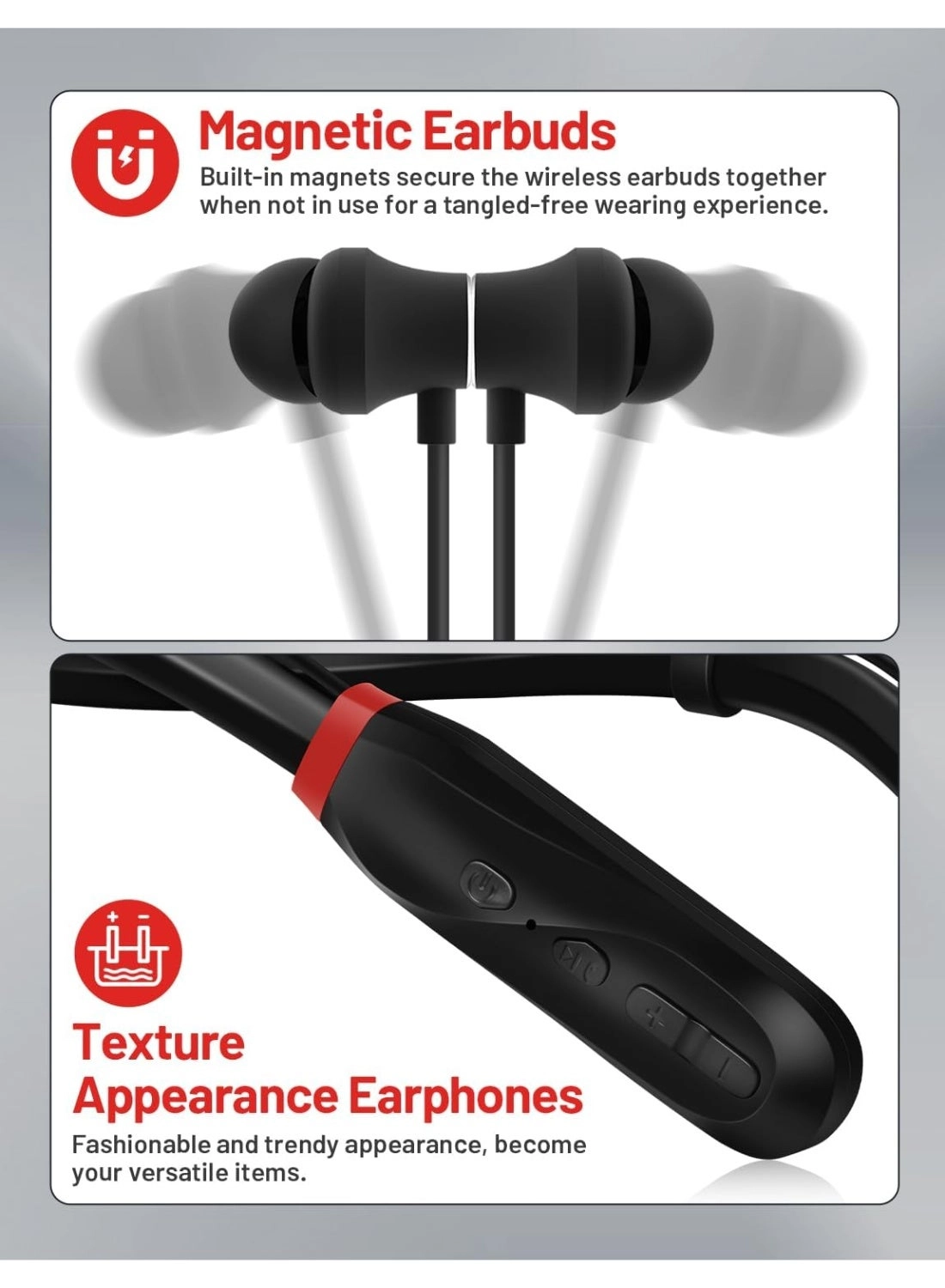 Neckband Bluetooth Headphones Wireless Headphone