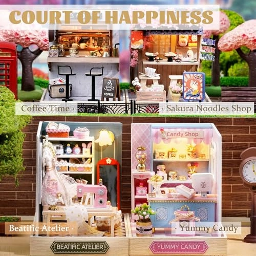 DIY Miniature House Kit - Vintage Coffee Shop