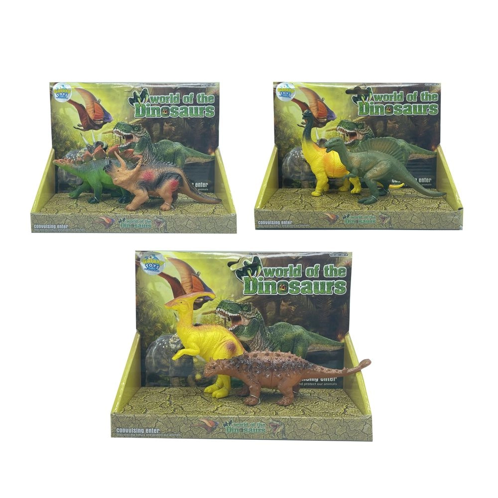 Dinosaur Toy Set (34212842-666D_95) 2 pcs