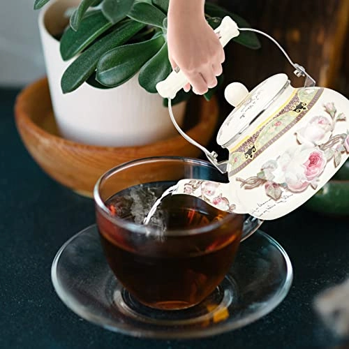 Glass Teapot - Enamel 2.5 Liters