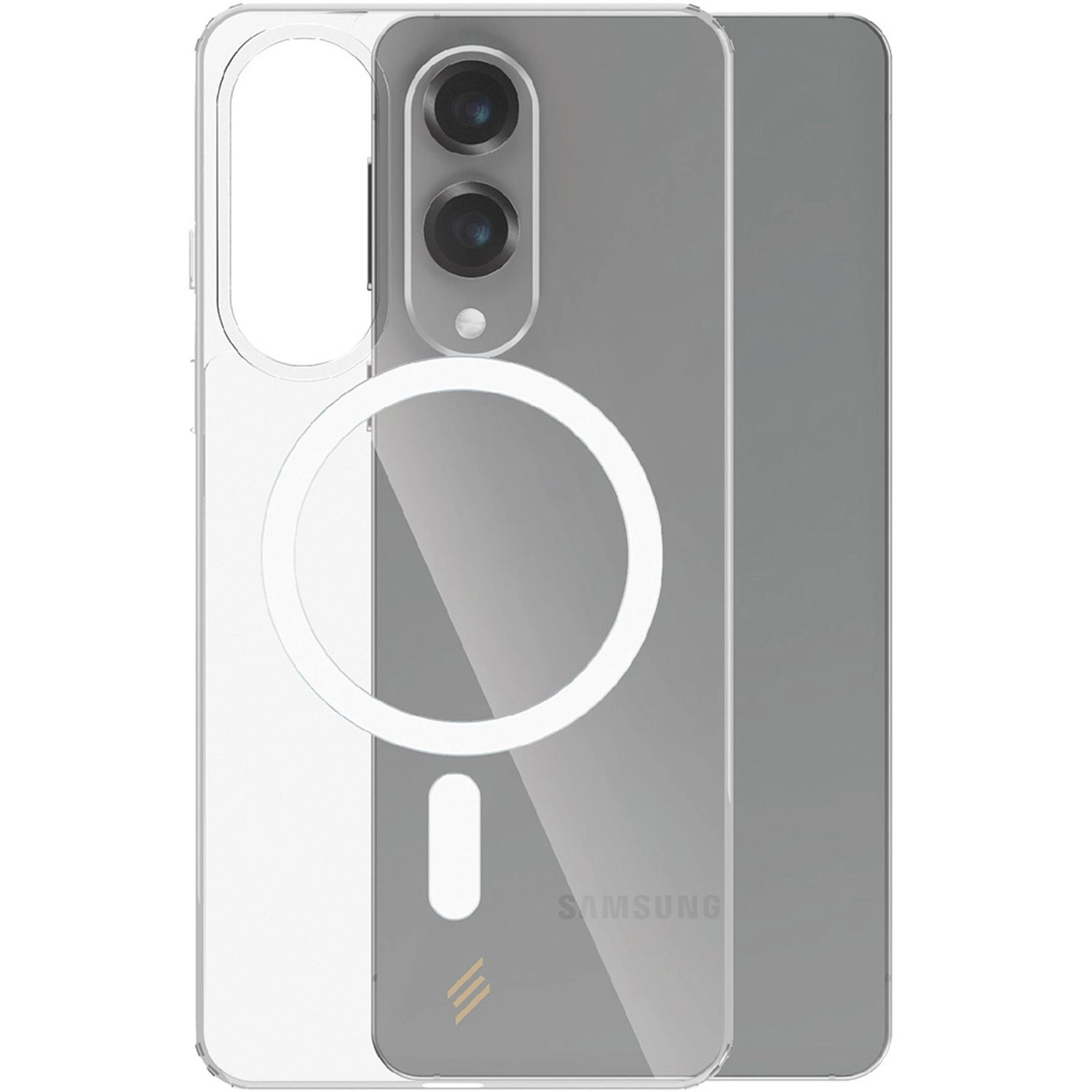 Clear Case + Screen Protector with MagSafe for Samsung Galaxy S25