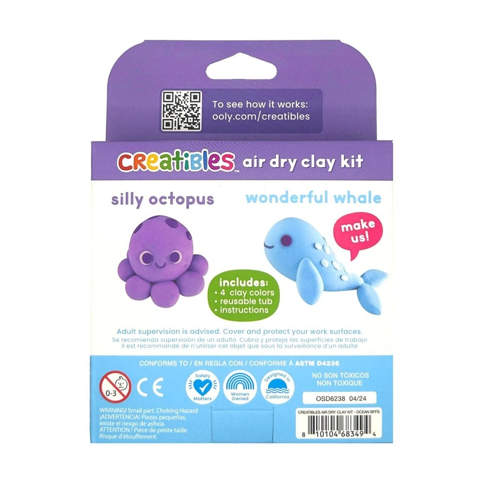 Creatibles D.I.Y. Air Dry Clay Kit - 4 Pcs