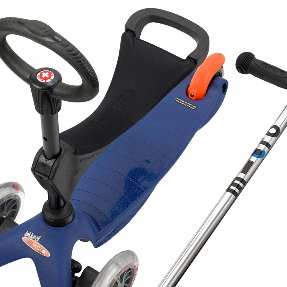 Mini 3-in-1 3-Wheel Kick Scooter + Seat