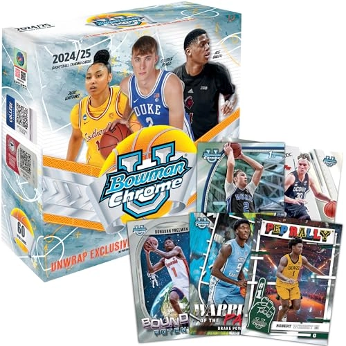 2024-25 Bowman University Chrome Basketball Mega Box - 60pcs