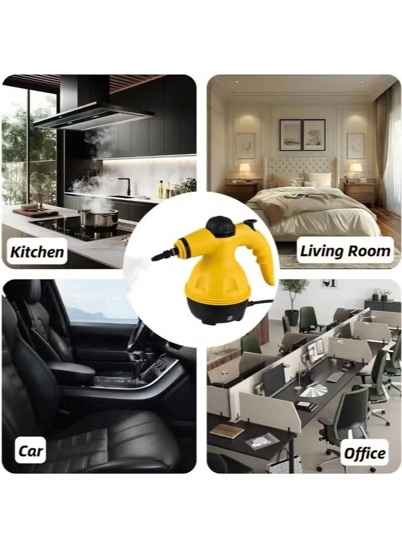 High-Pressure Steam Cleaner - Multi-Purpose Multiple Brush Attachments