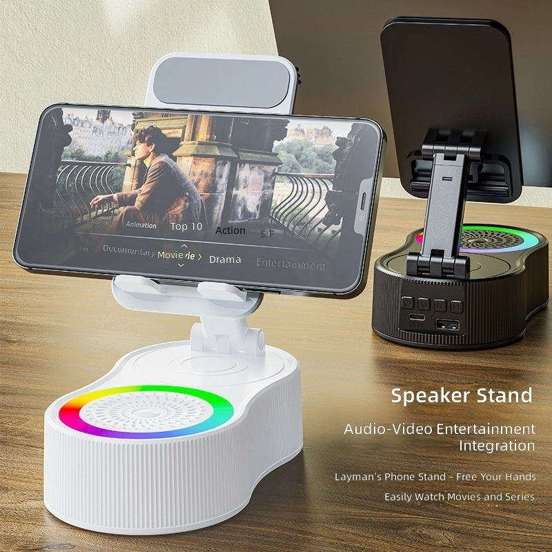 4-in-1 360° Rotating Bluetooth Speaker Stand