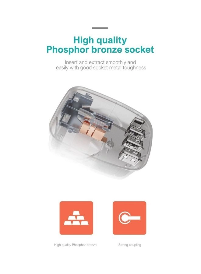 5-in-1 Multi Socket USB Adapter
