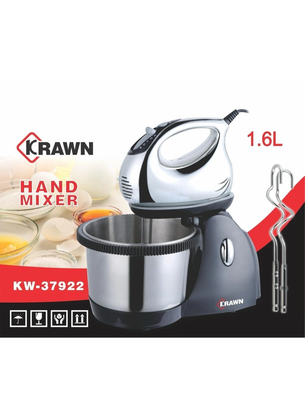 2-in-1 Hand & Stand Mixer - 1.6 L 250 W