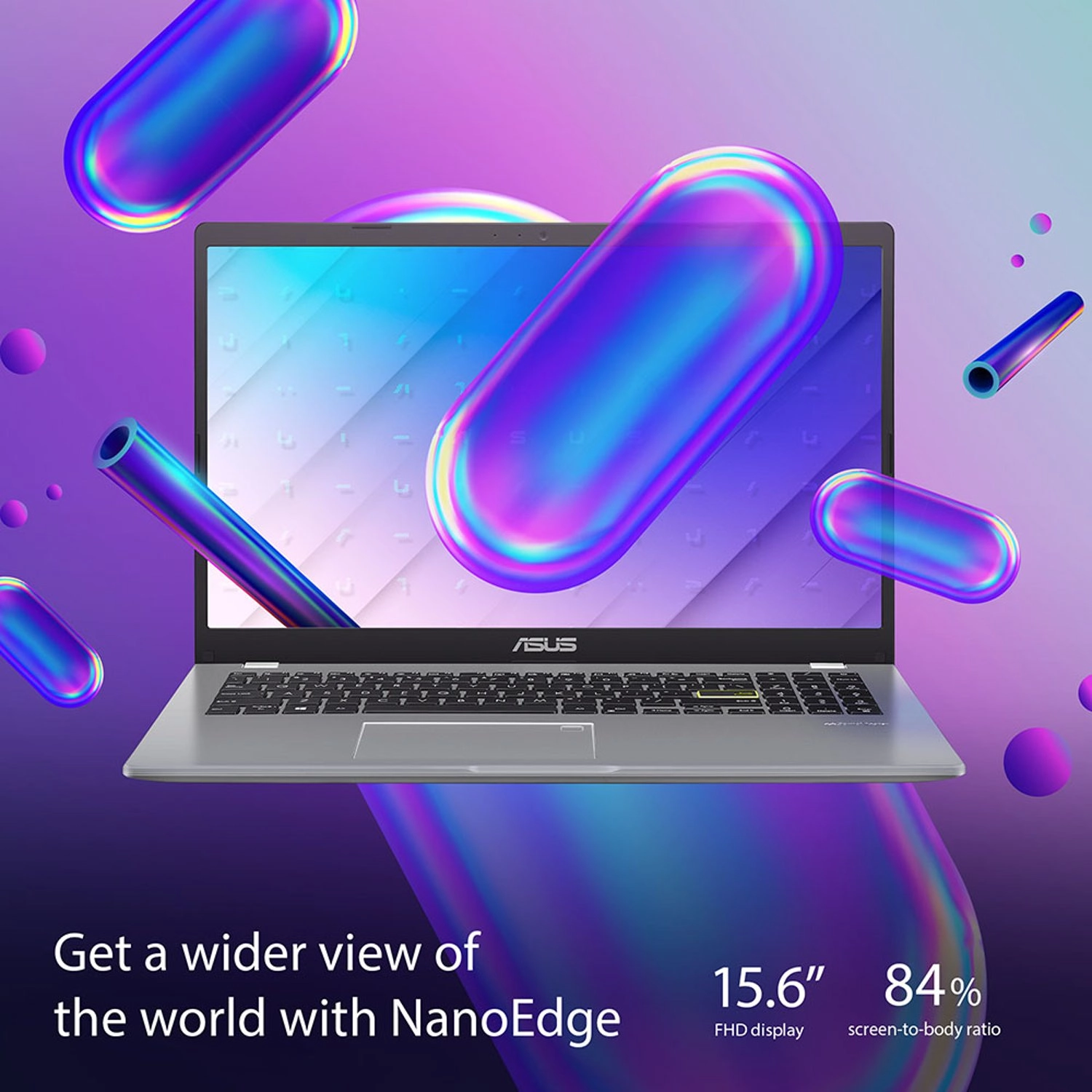 Vivobook GO 15 Slim E510KAB-BR1140WS - 15.6'' Celeron N4500 4GB DDR5 128GB eMMC