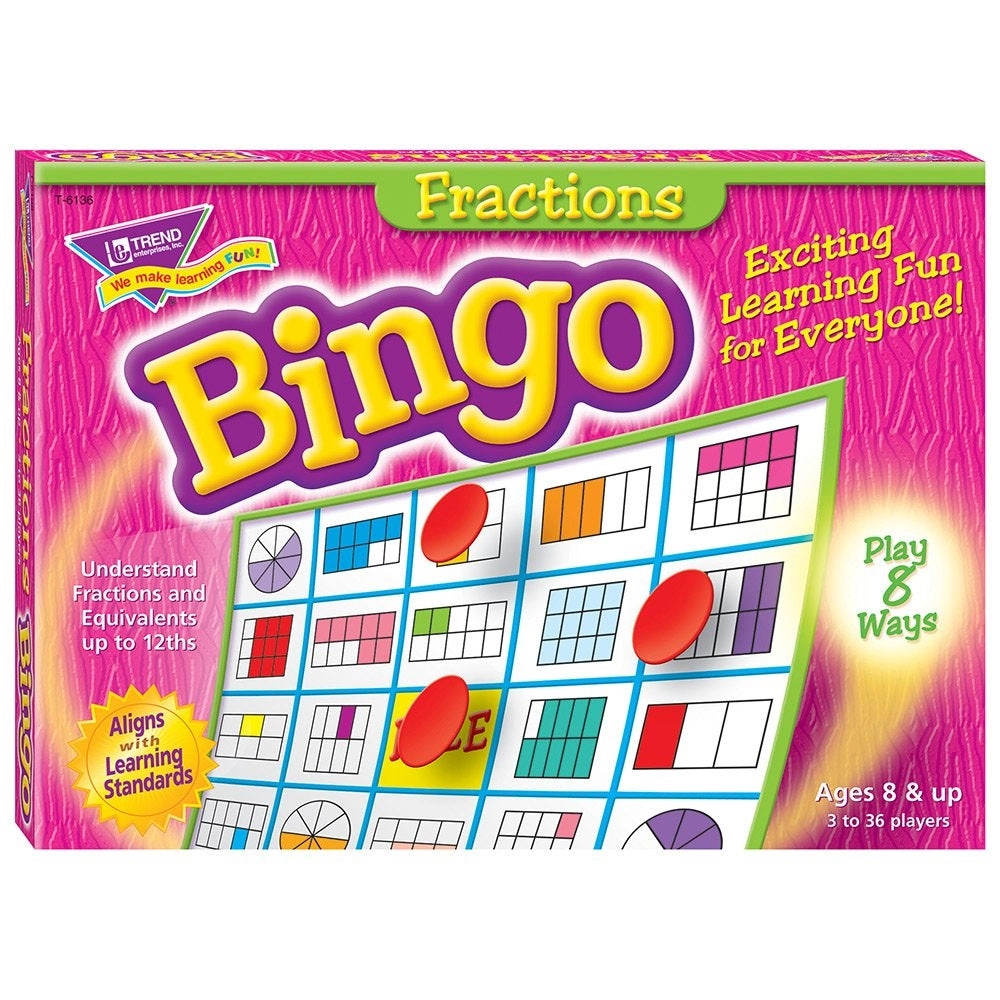 Trend Enterprises Fractions Bingo