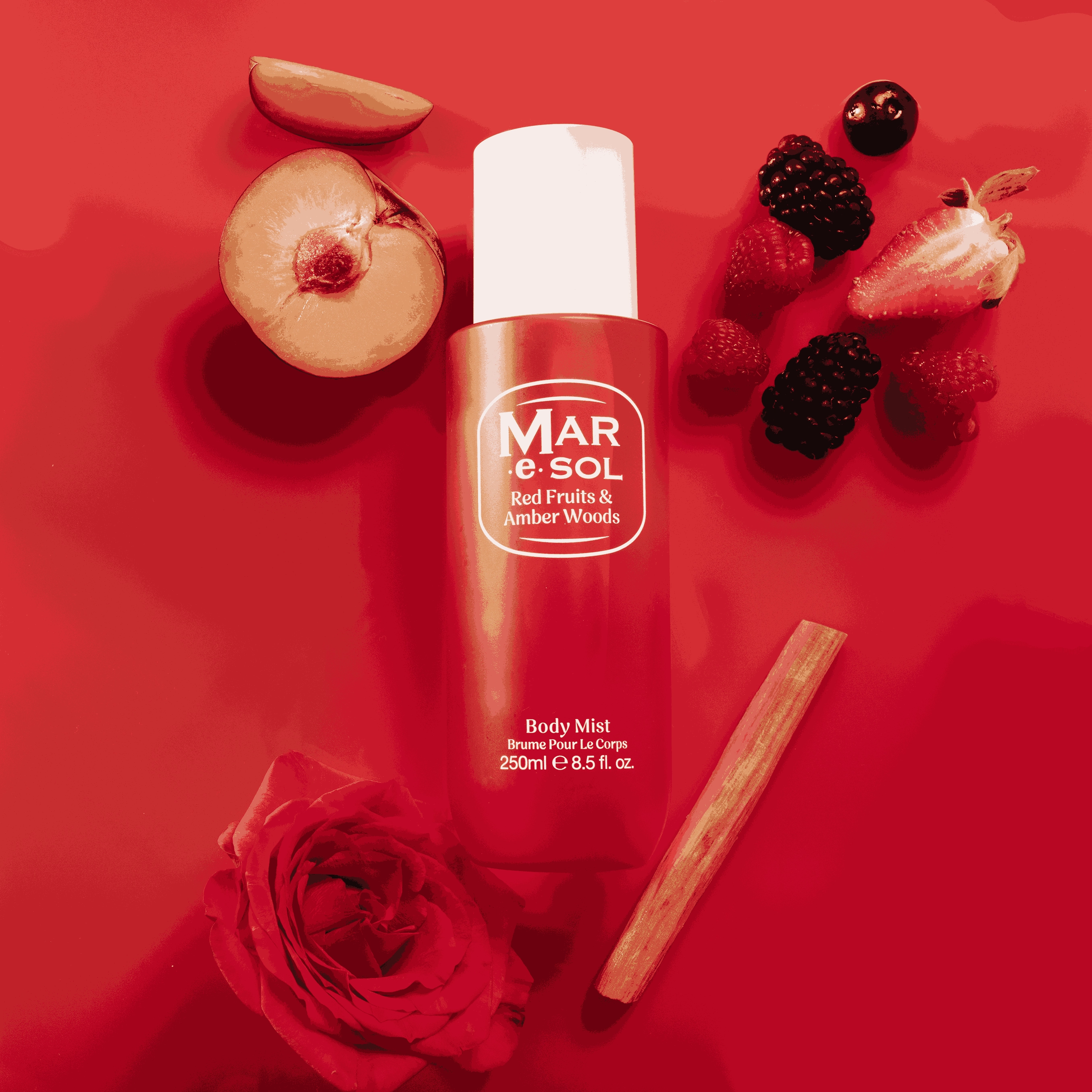 Body Mist Spray - 250 ml Red Fruits & Amber Woods