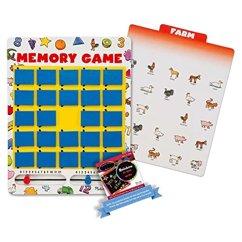 Travel Memory Game + Scratch Art Mini-Pad - 5+