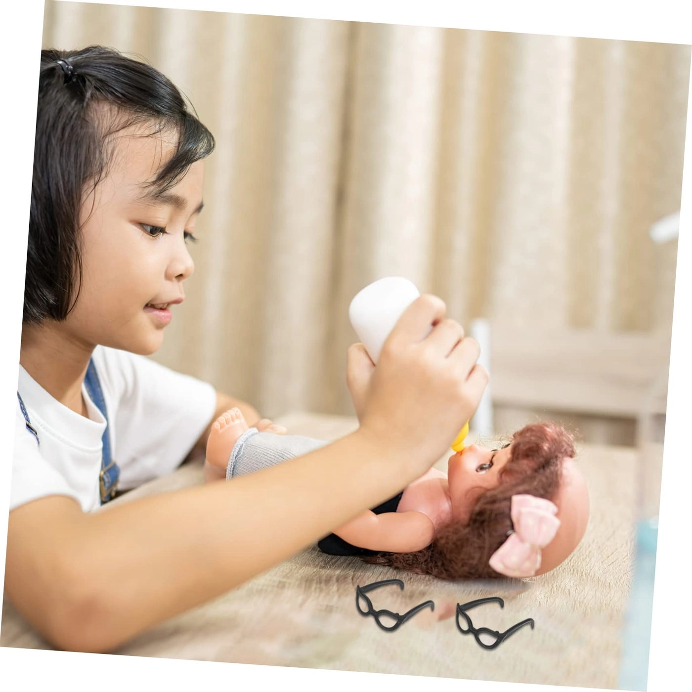 Doll Glasses - 100pcs little_kid 4x3cm