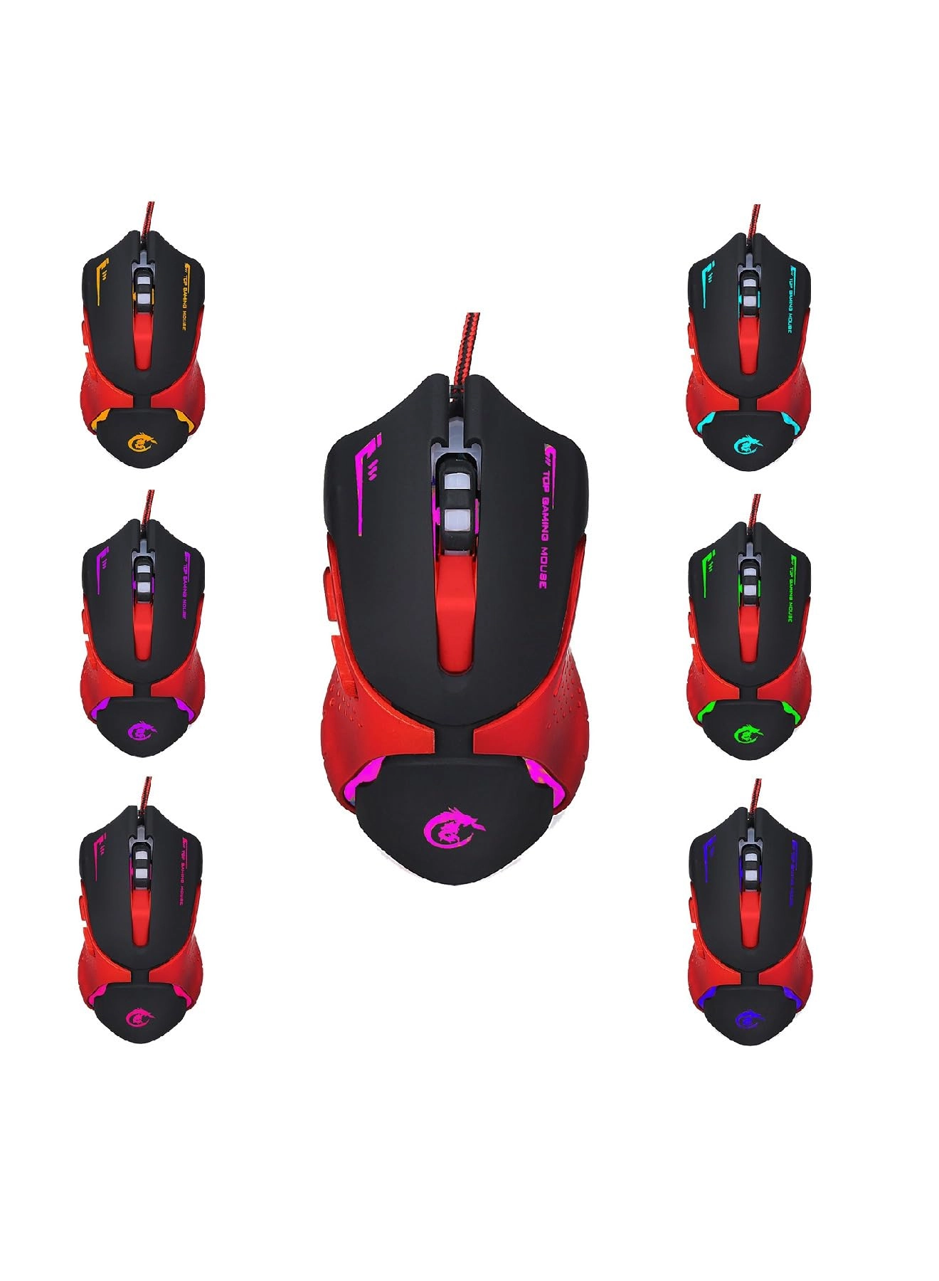 HXSJ Ergonomic Optical Gaming Mouse - USB