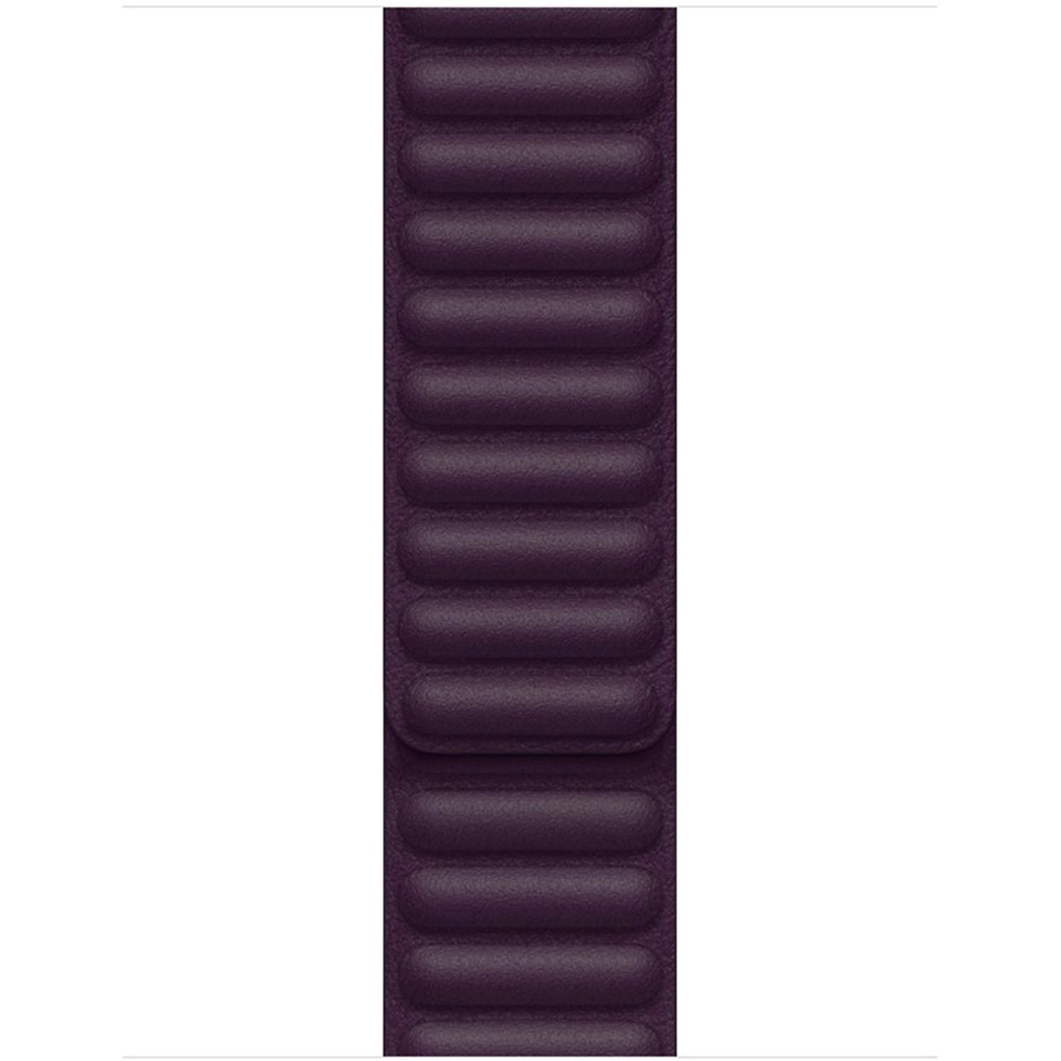 Leather Link - 45mm M/L Dark Cherry for Apple Watch