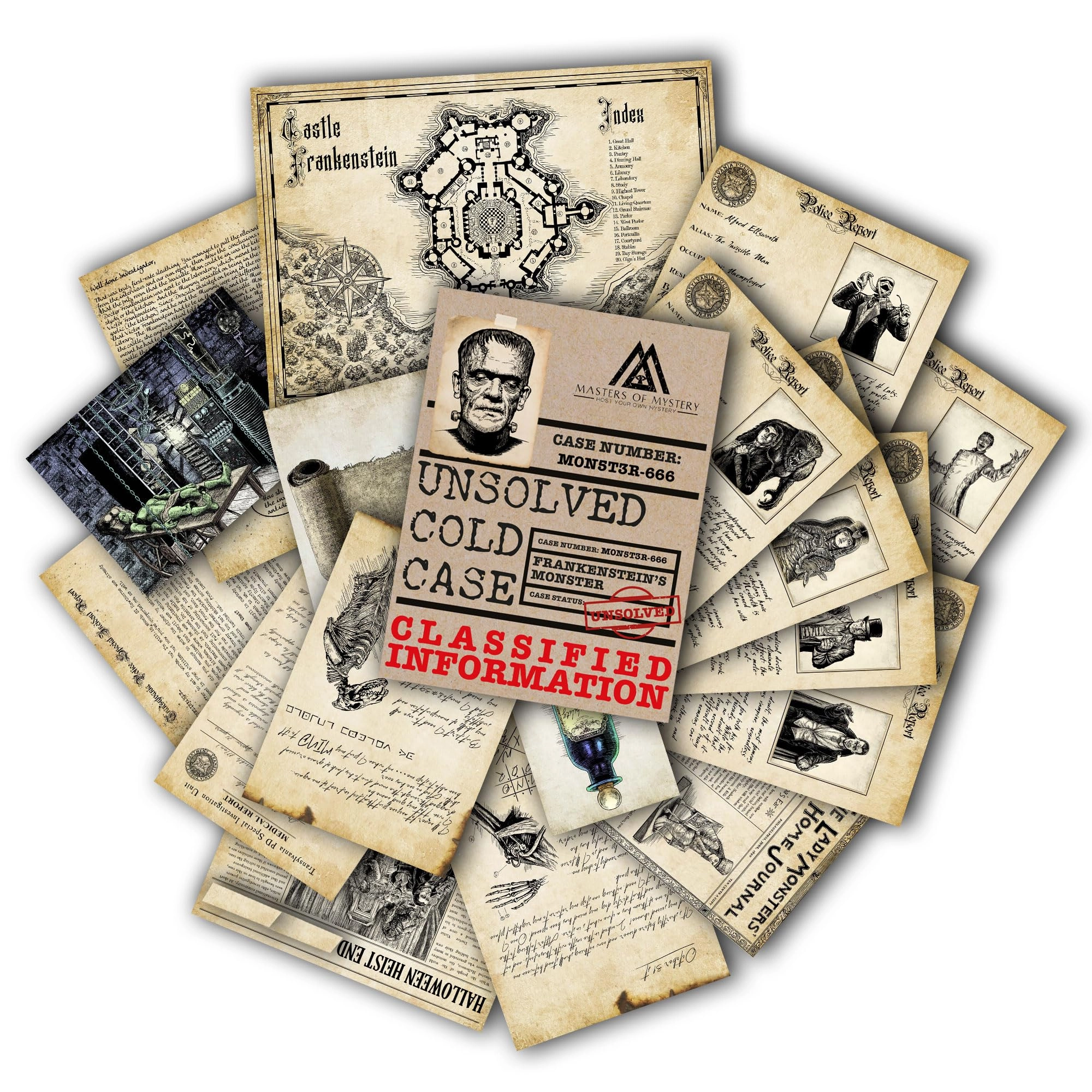 Masters of Mystery Halloween Cold Case File - Solve A Murder