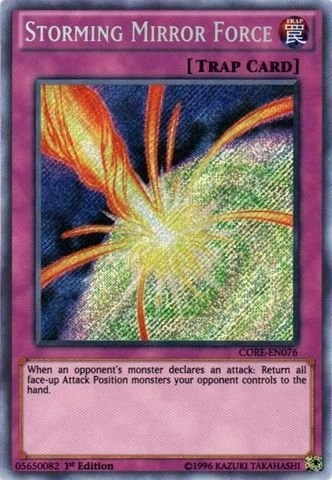 Konami Yu-Gi-Oh! Storming Mirror Force CORE-EN076 - 1st Edition Secret Rare
