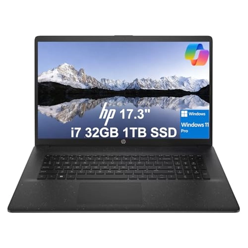 HP 17 Laptop - 17.3'' Core i7 32GB 1TB SSD