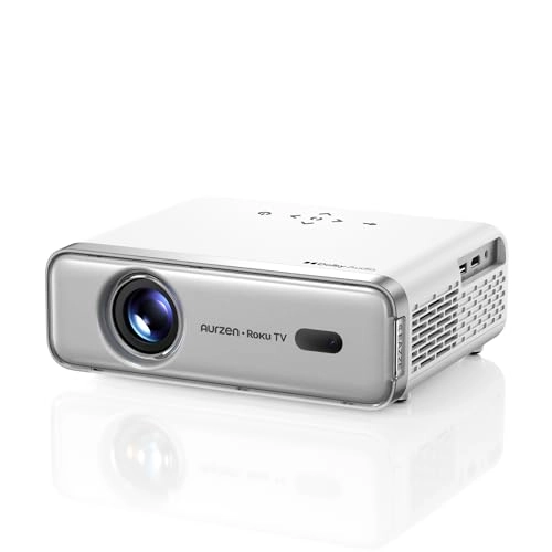 Aurzen Roku TV Smart Projector 1080P FHD