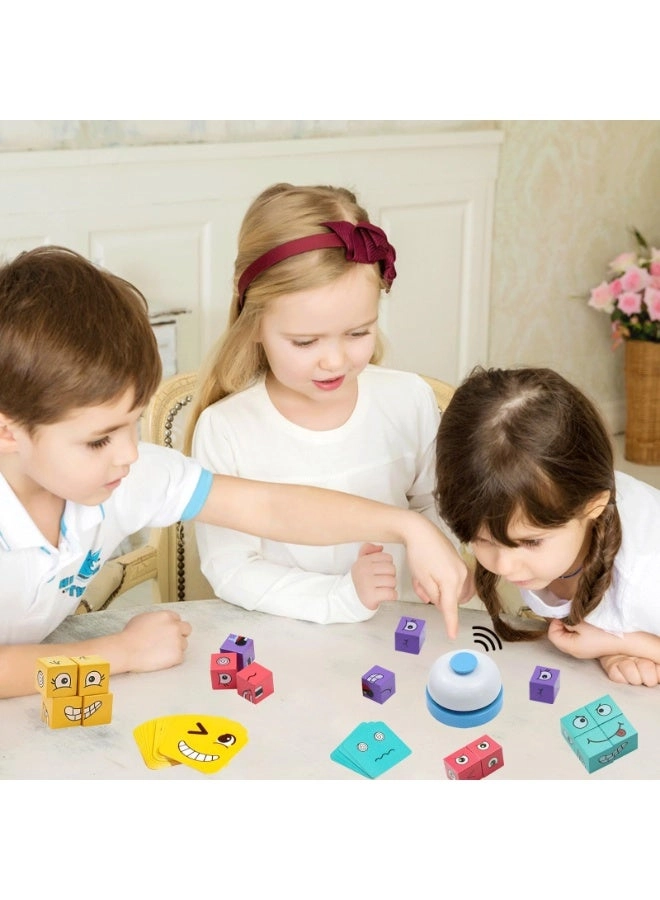 Face Changing Cube 3D Wooden Puzzle - 16 pcs