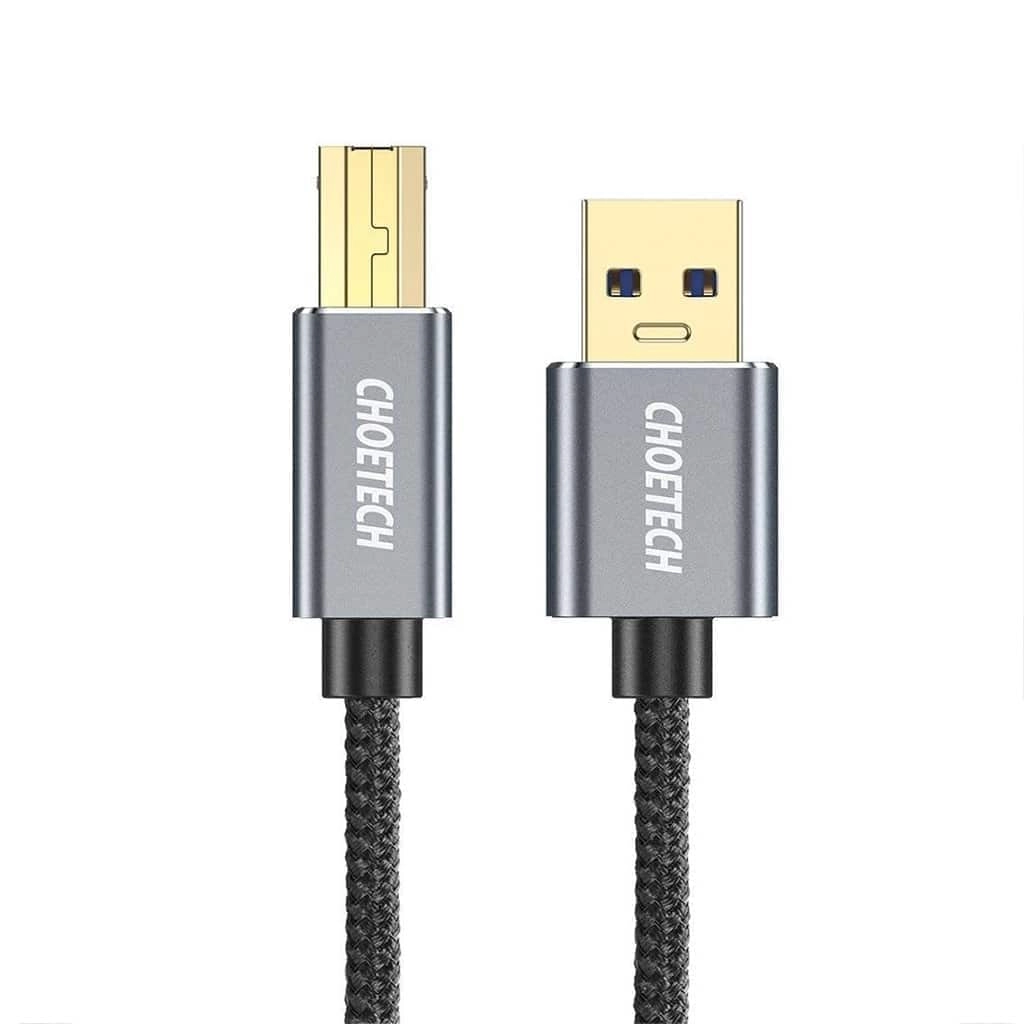 Choetech AB0011-BK Cable 480Mbps USB-A to USB-B 3m Braided