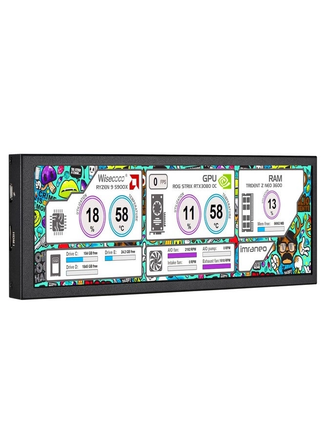 wisecoco R0880-01 - 8.8 Inches 1920 x 480