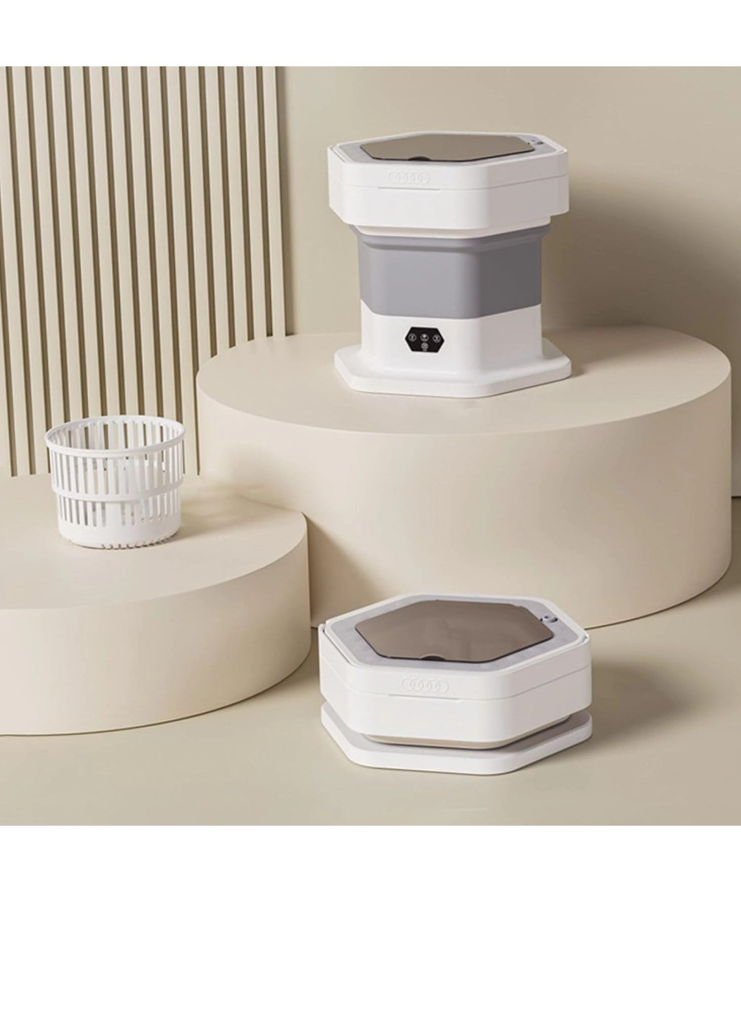 Portable Washing Machine, Portable Washer and Dryer, Small Collapsible Laundry for Travel, Large Capacity Foldable Mini Washing Machine for Apartment, Dorm, Camping, RV,