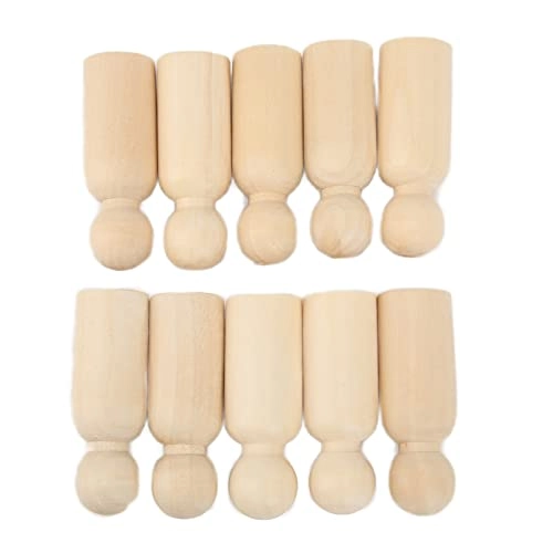 Wooden Pin Doll - 10 pcs