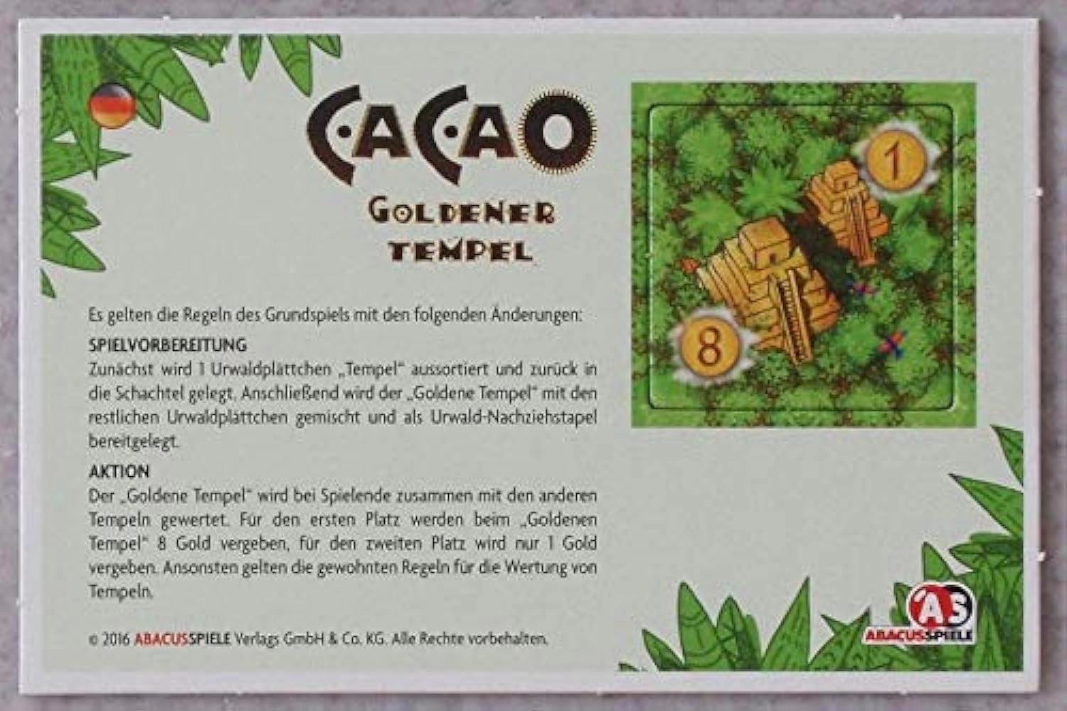 Z-Man Games Cacao: Golden Temple