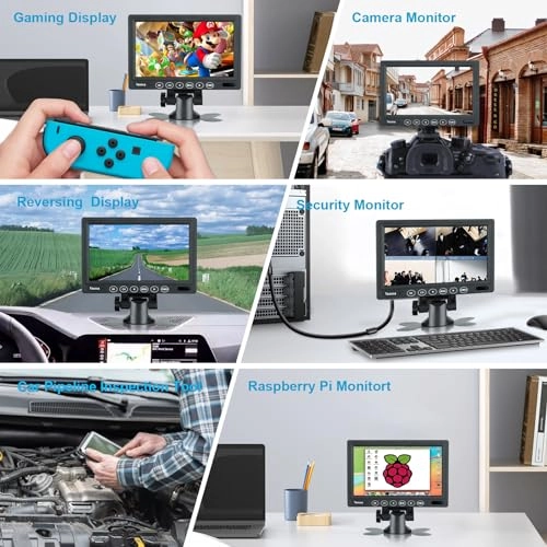 LCD Monitor - 723722197093 7 Inches 1024 x 600 Pixels