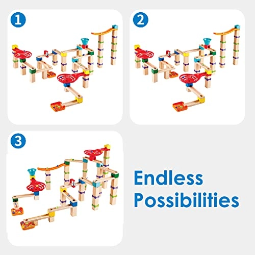 Tricks n Twists Marble Track Physics - 3 years+ 129 pieces