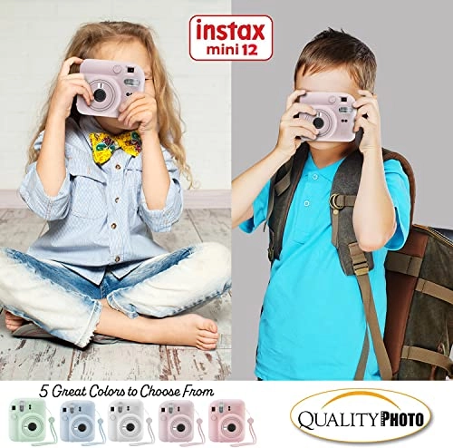 Instax Mini 12 + Instax Mini Instant Camera Film - 60 Sheets