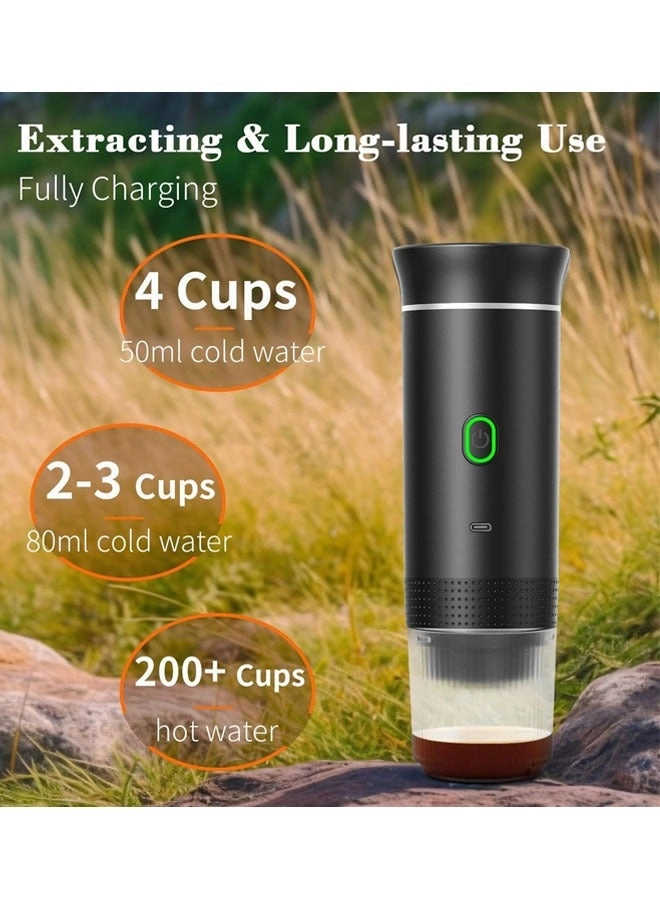 Portable Electric Espresso Machine - Ground Coffee & NS Capsule