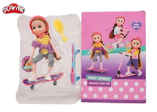 Little Diana Doll - Plastic Skate Boarding Ages 18 months+