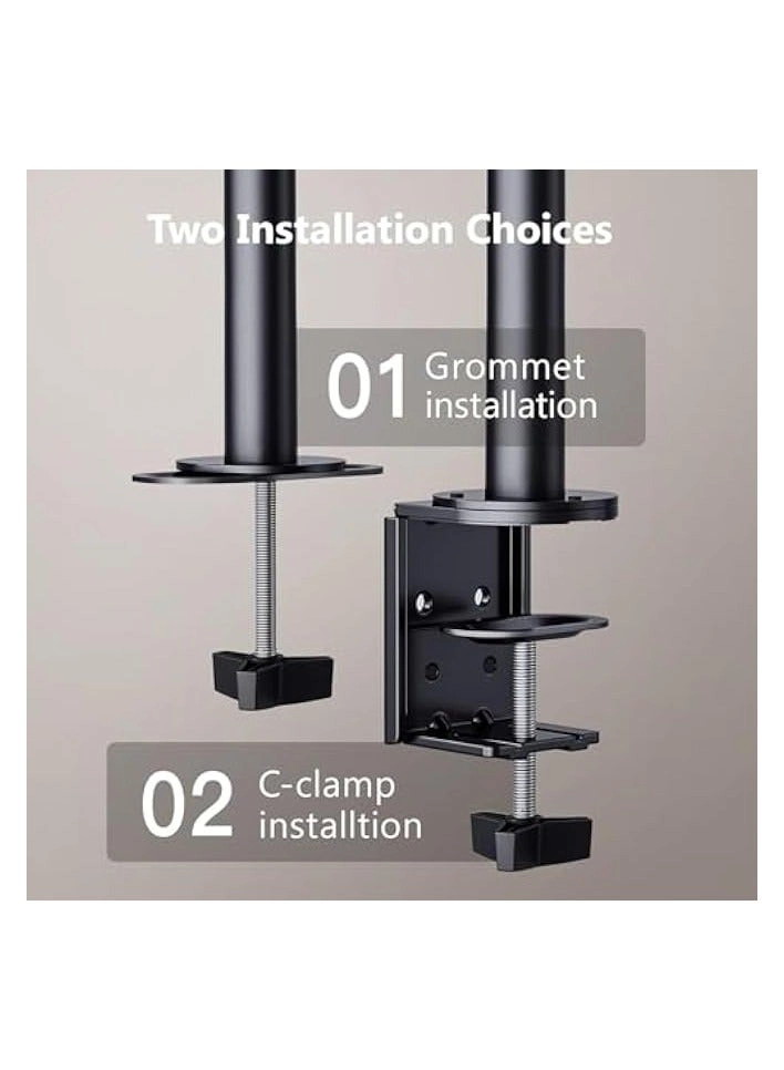 Dual Monitor Mount - 2 Monitors 32 inches 75mm or 100mm