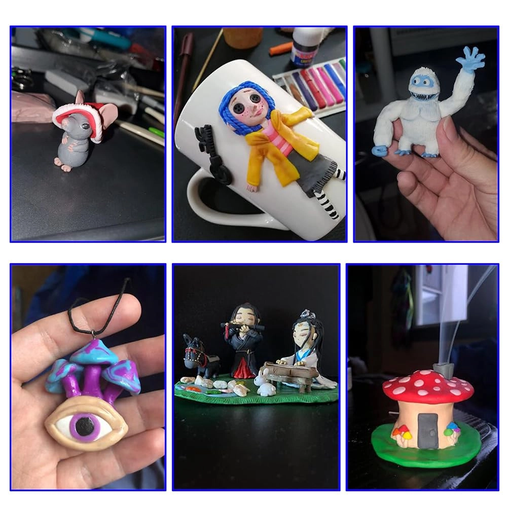 Polymer Clay Kit - Clay, Plasticine 320g