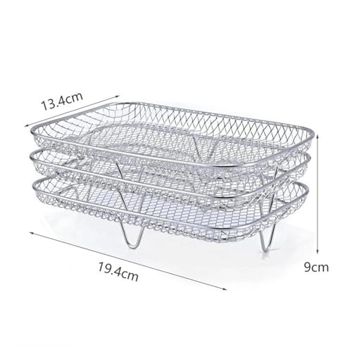 Air Fryer Rack - Stainless steel 3 piece(s)