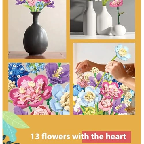 Flower Bouquet Building Kit - 880 piece(s)