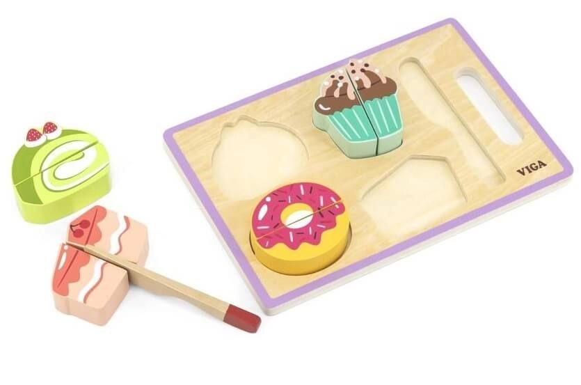 My Cutting Dessert Wooden Role Play Toy Set (29464294-44639)