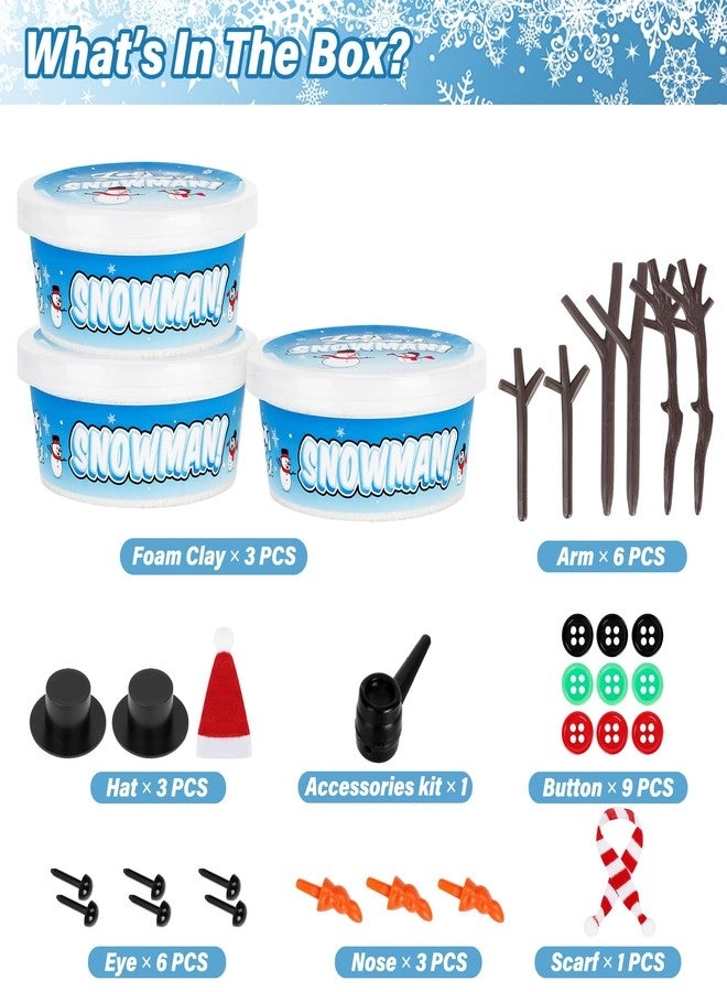 Christmas Craft Snowman Kit - 3 Pack