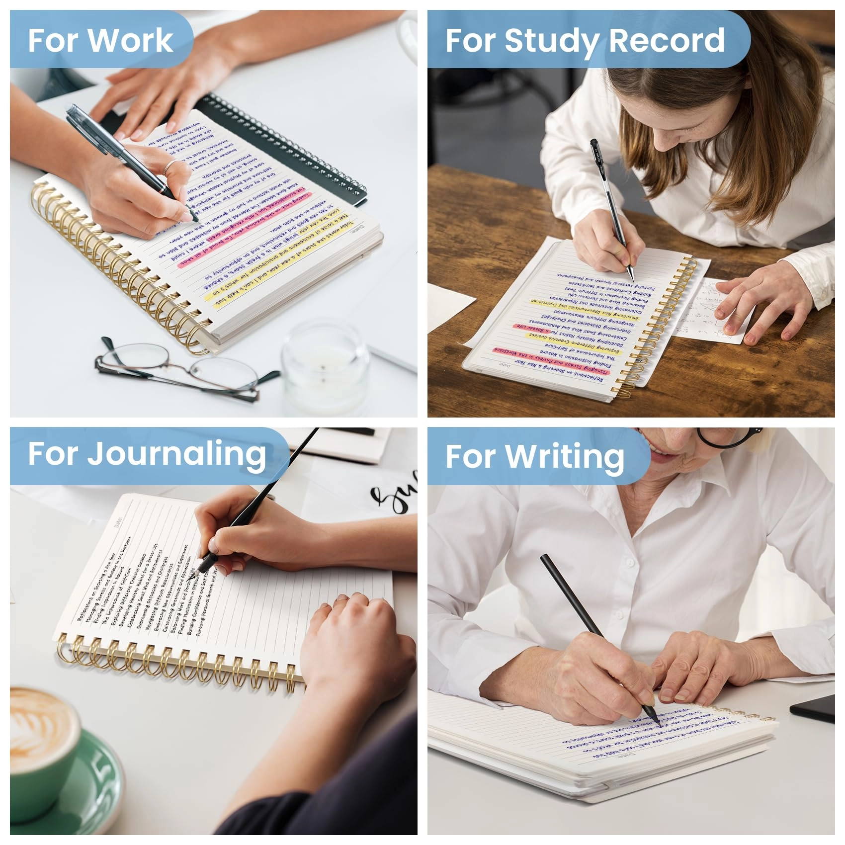 Spiral Notebook B5 Spiral - Lined 300 Pages