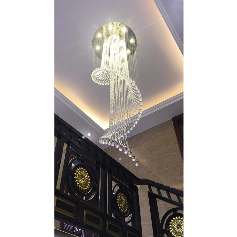 Crystal Long Chandelier - 50cm diameter GU10