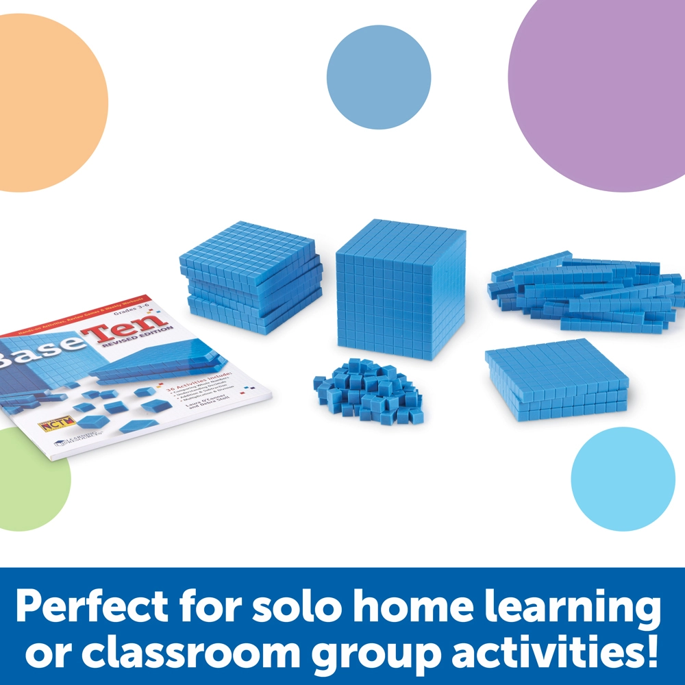 Base Ten Interlocking Plastic Rods Class Set - 6 years and above 823 pieces