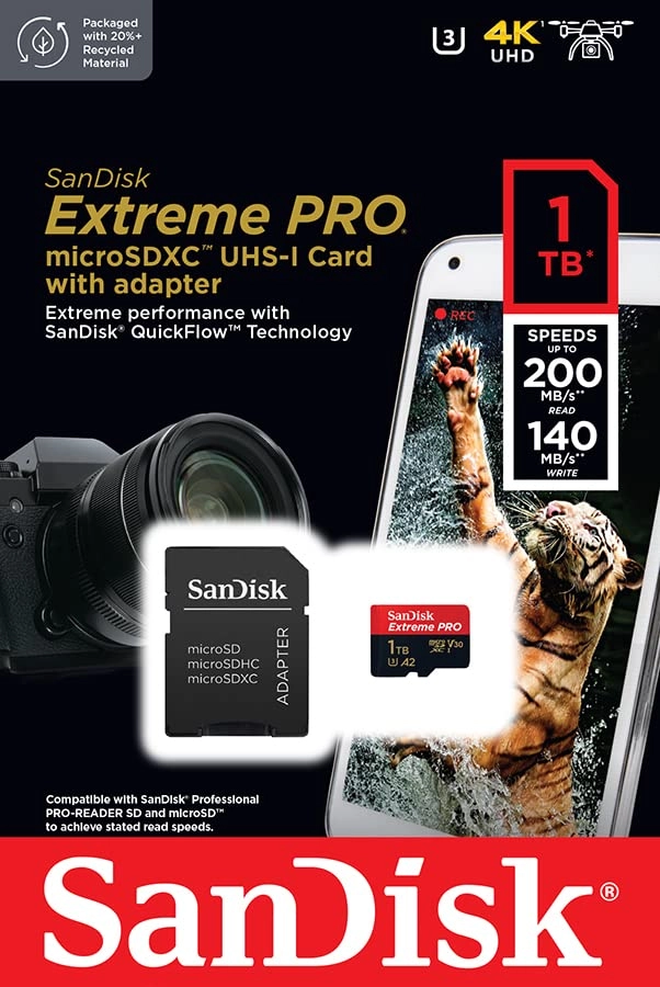 Extreme Pro microSDXC U3 1TB