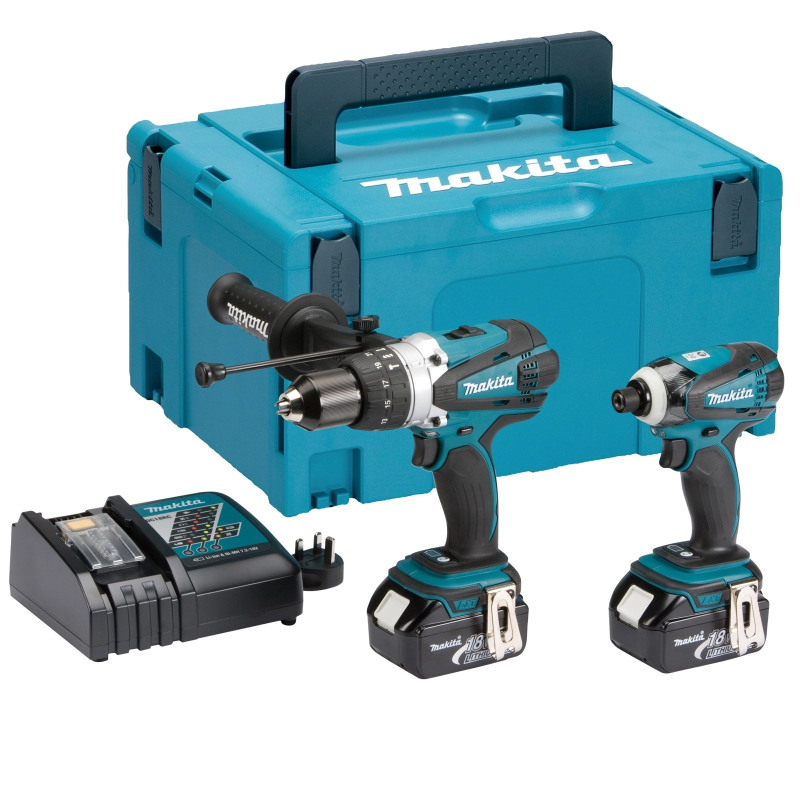 Makita DHP458 - 18V 4.0Ah + DTD146