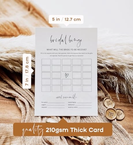 Bridal Shower Games - English Adult 30