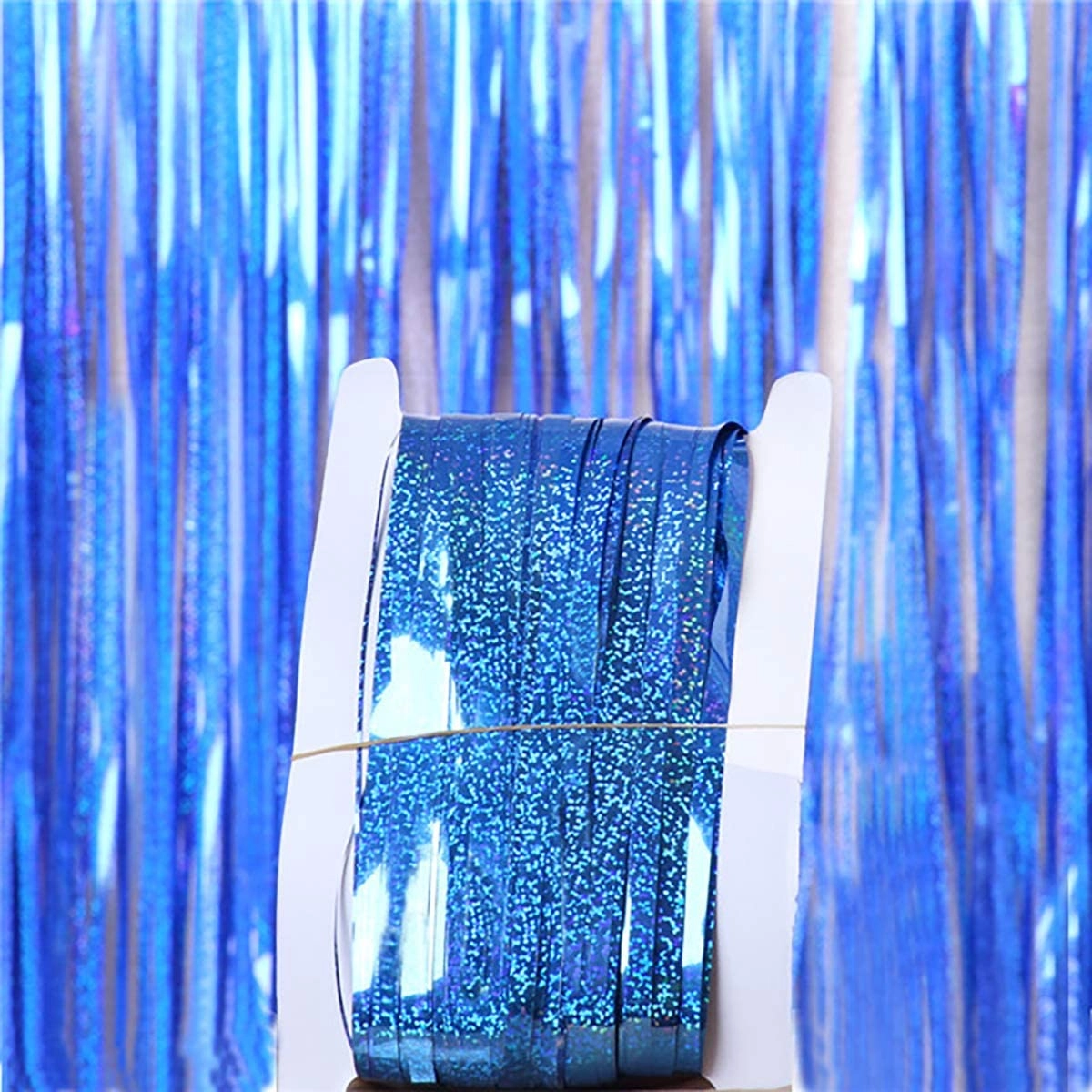 Party Time Trading LLC Foil Fringe Curtain - Pack of 1 Wedding Baby Shower Birthday