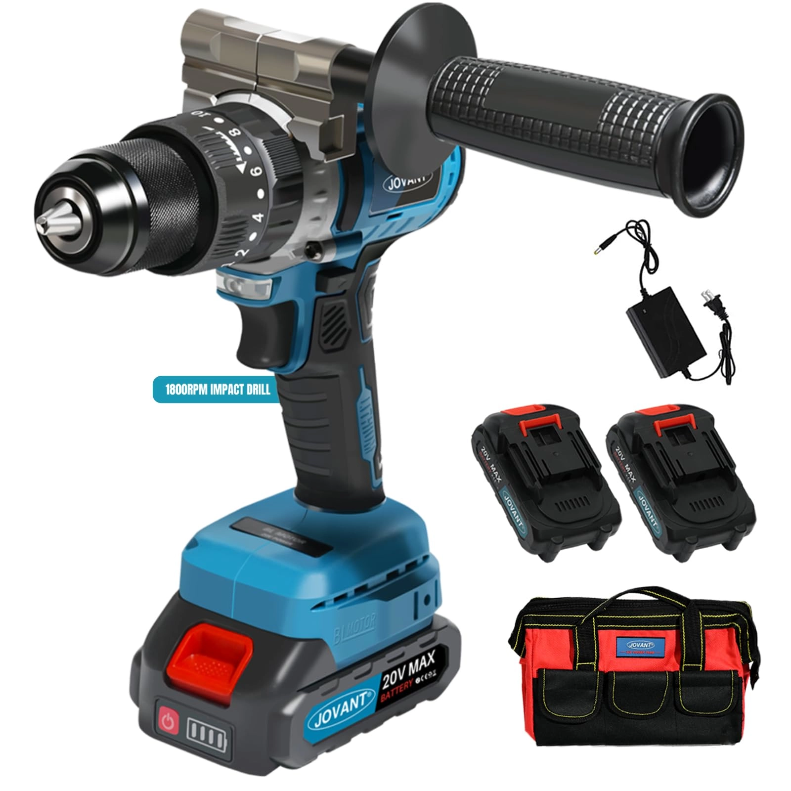 JONANT Cordless Drill Set - 2.0ah