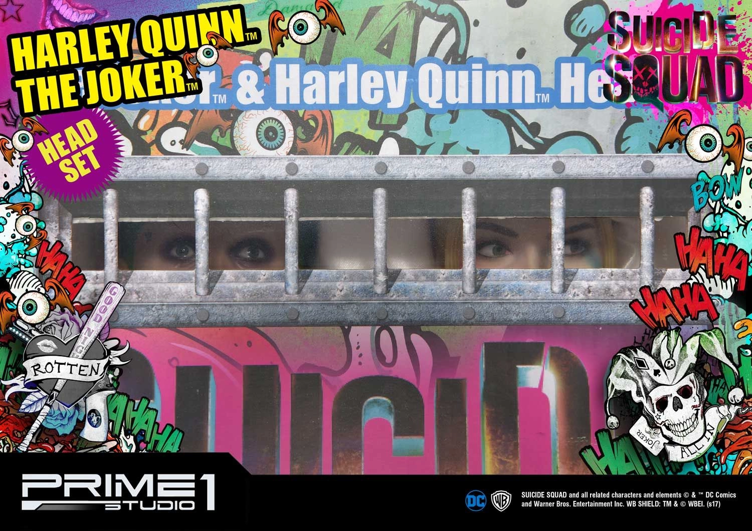 Harley Quinn Head + Joker Head